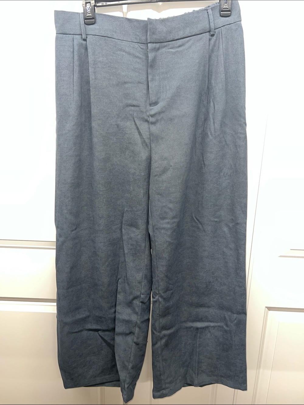 NWOT - SHEIN Plus Size Wide Leg Pleated Trousers Slate Blue 5XL - Picture 1 of 6